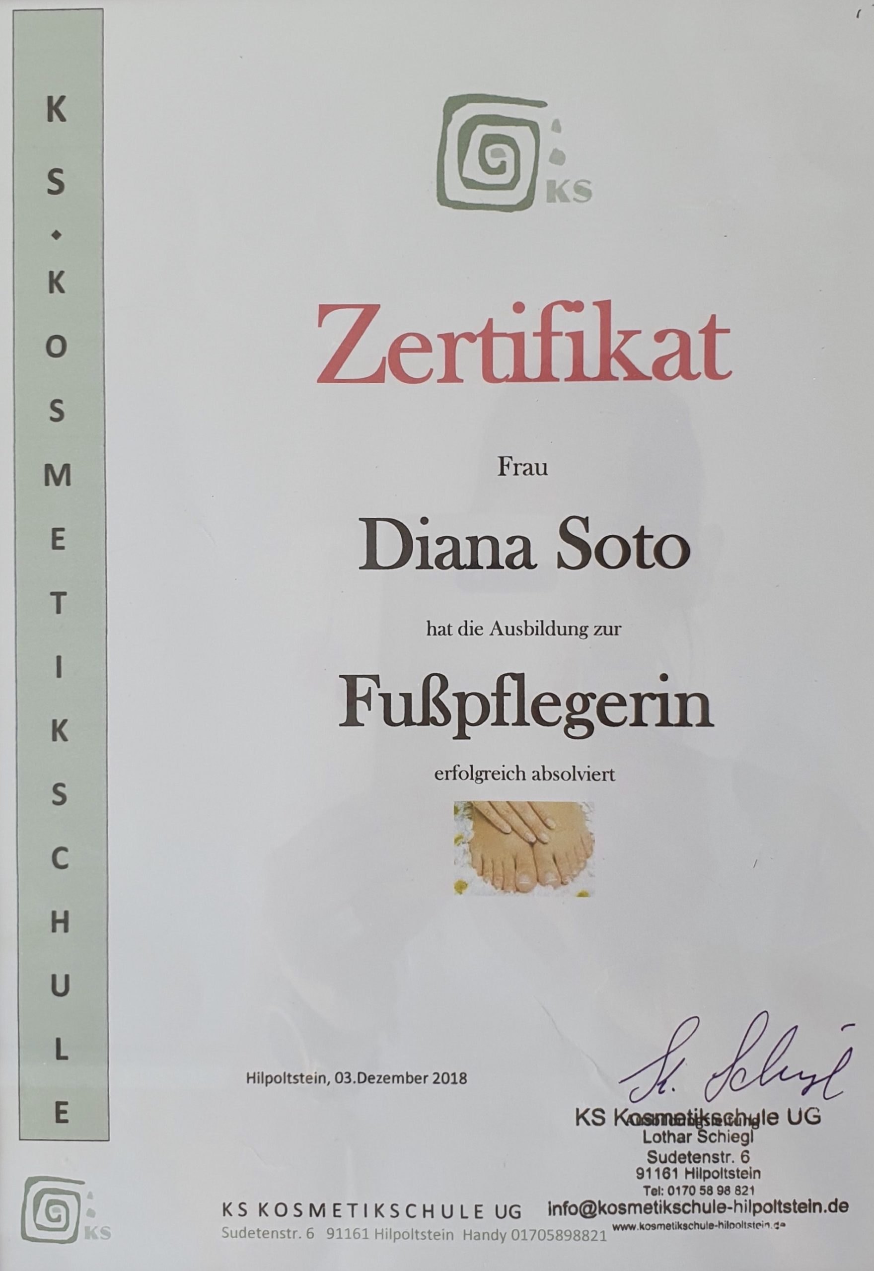 Über mich Diana Soto